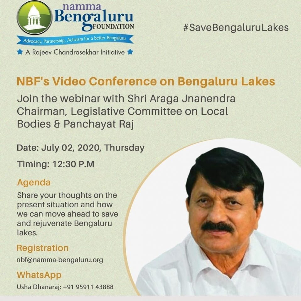 NBF’s video conference on Bengaluru Lakes