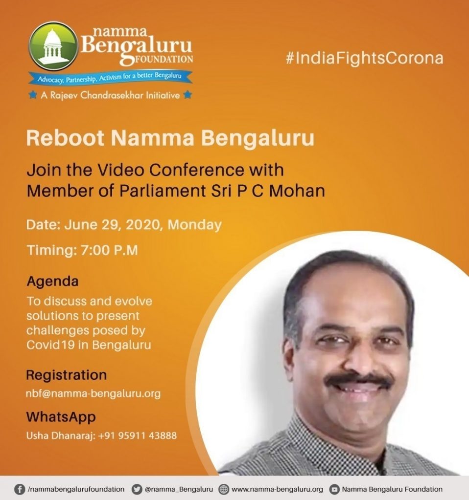 Covid 19- Video conference with Member of Parliament Sri P C Mohan 