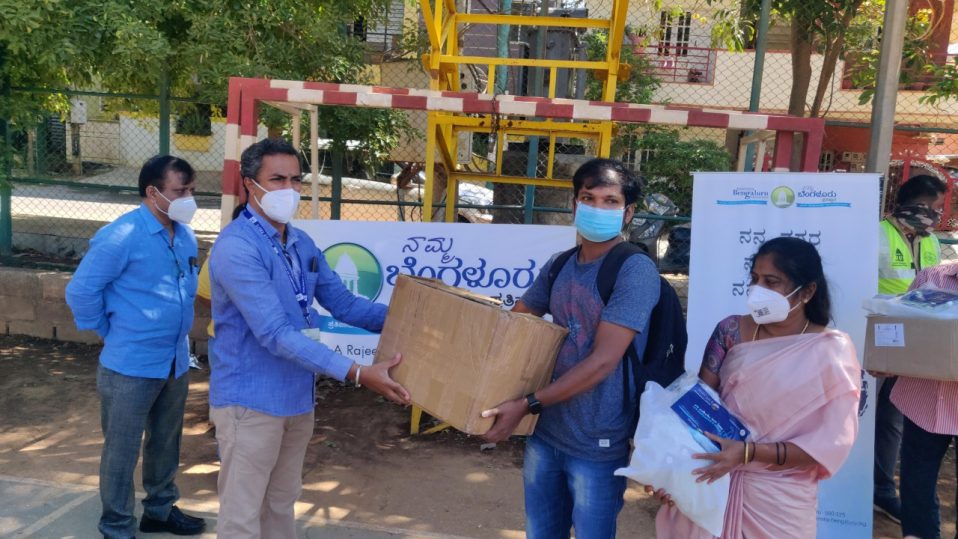 Distribution Drive on the occasion of Founder Trustee, NBF & Member of Parliament Sri Rajeev Chandrasekhar Birthday