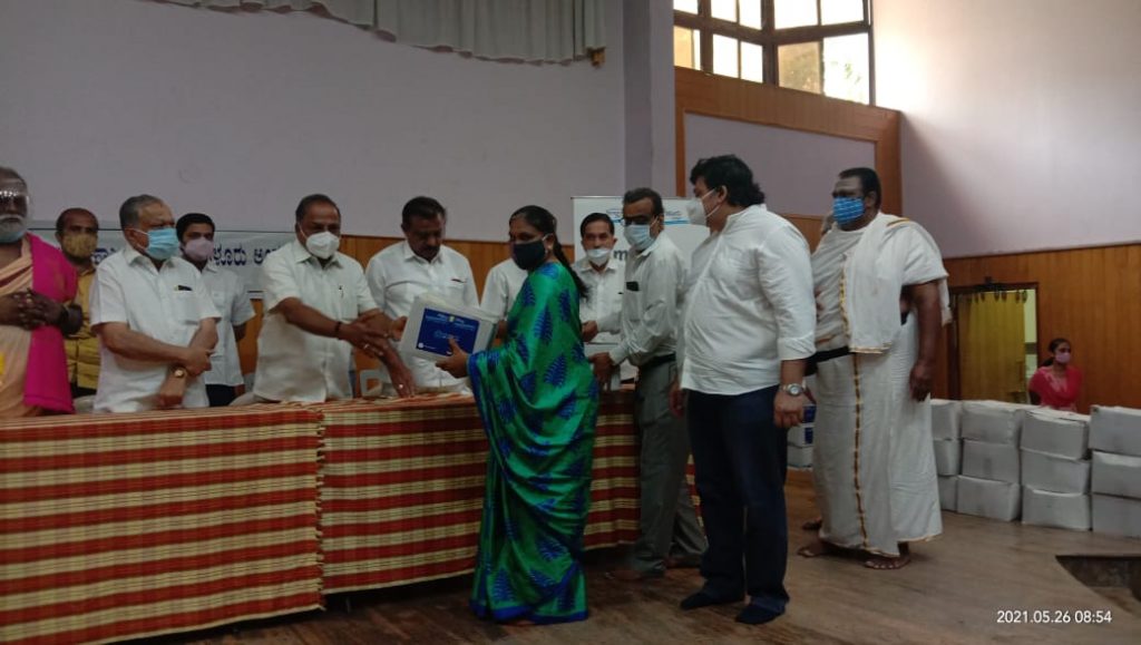 Distribution of Grocery Kits at Basavangudi