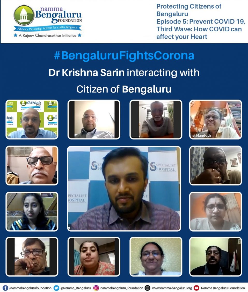 Webinar-Bengaluru Fights Corona Protecting Citizens of Bengaluru Episode 5-COVID & Heart