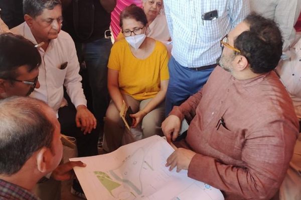 Lake visit by Union Minister Shri Rajeev Chandrasekhar