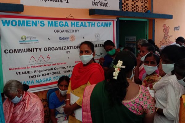 Mega Women’s Health Camp at Sudhamanagara