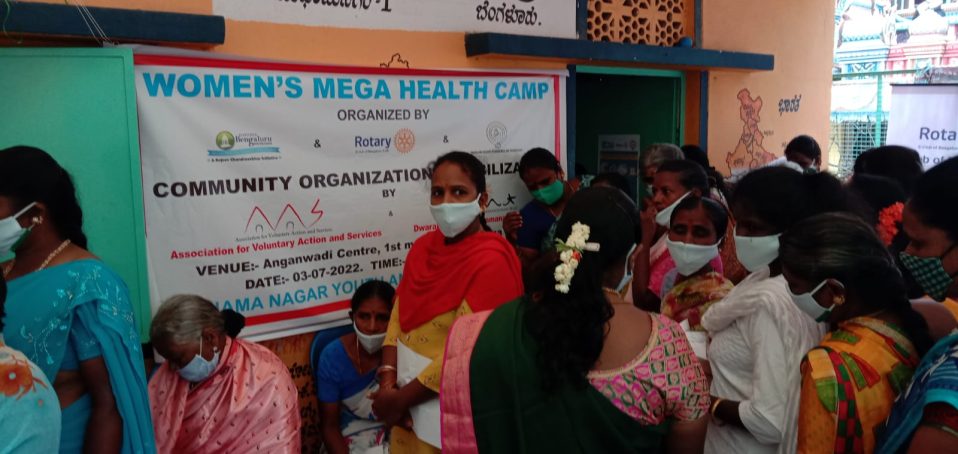 Mega Women’s Health Camp at Sudhamanagara